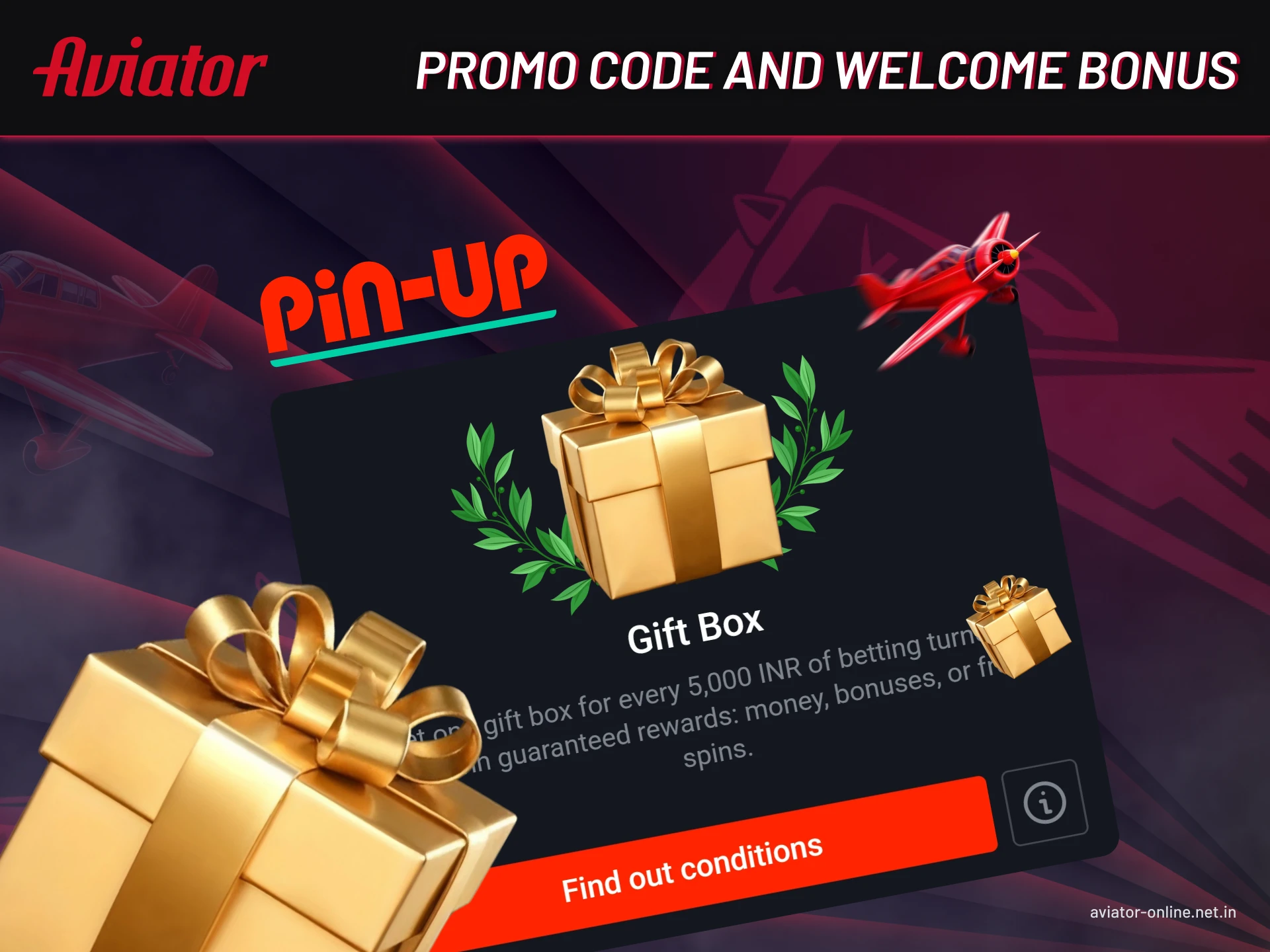 Get your welcome bonus on Pin-Up and enjoy playing Aviator.