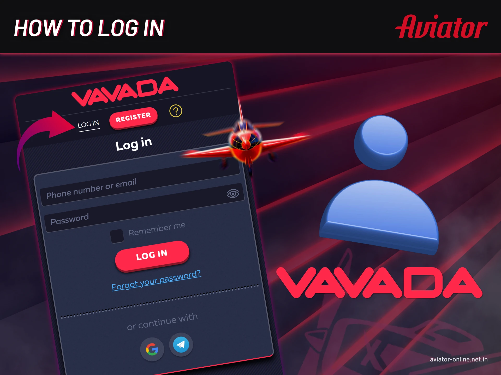 Vavada Aviator login instructions in India for safe access to casino and sports betting.