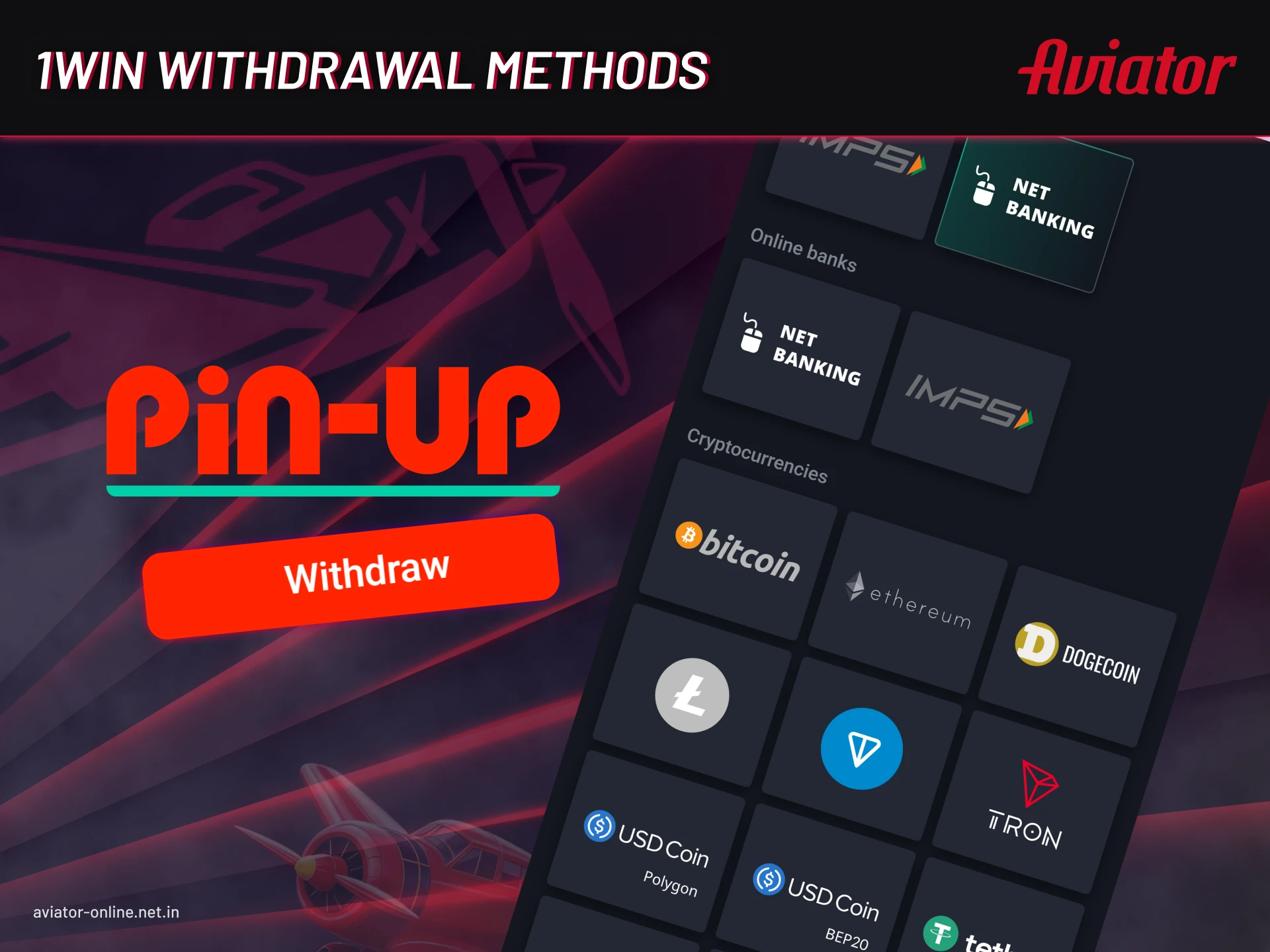 Learn everything about withdrawing funds on Pin-Up.
