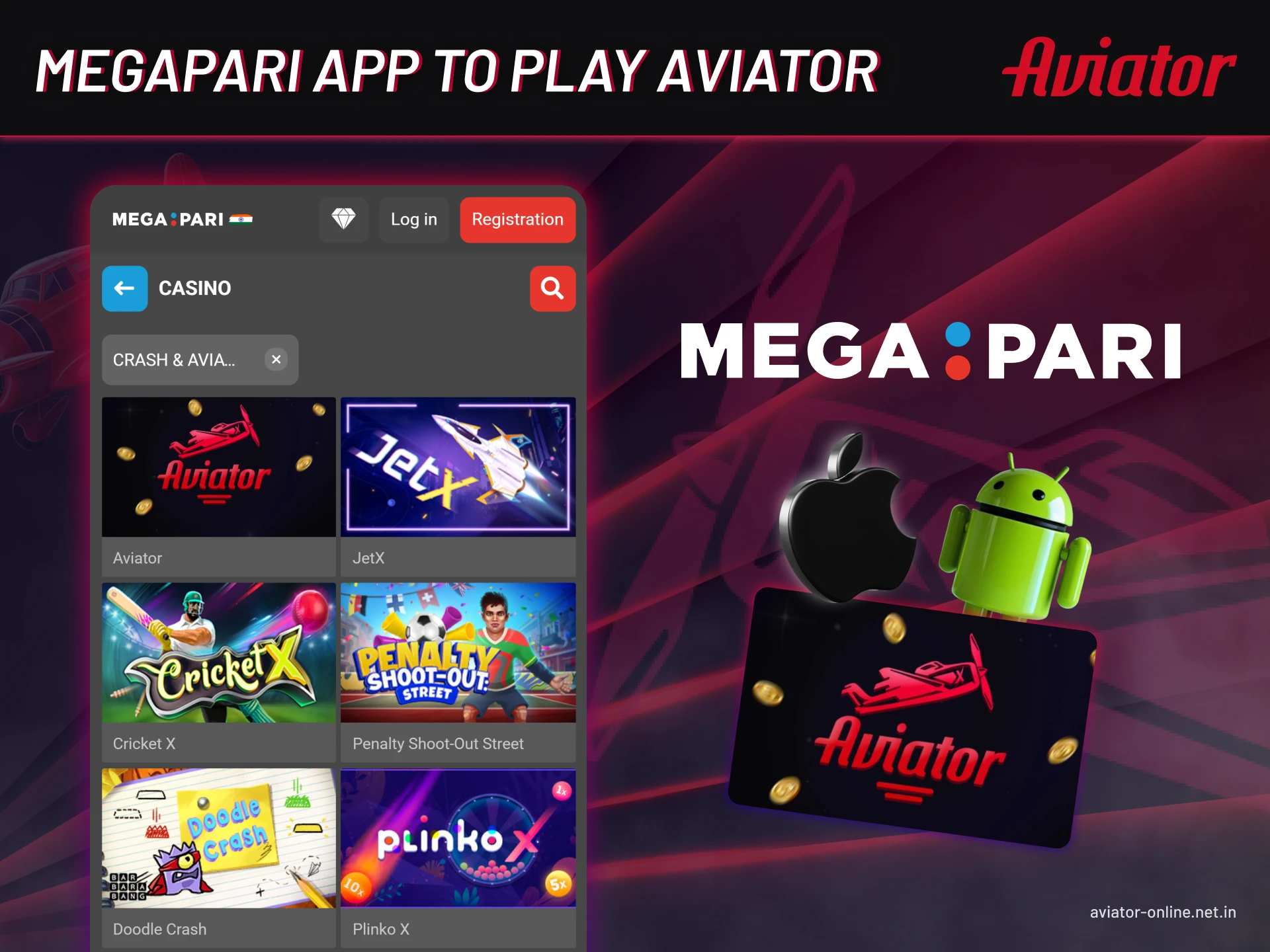 System Requirement of the Megapari app for playing Aviator.
