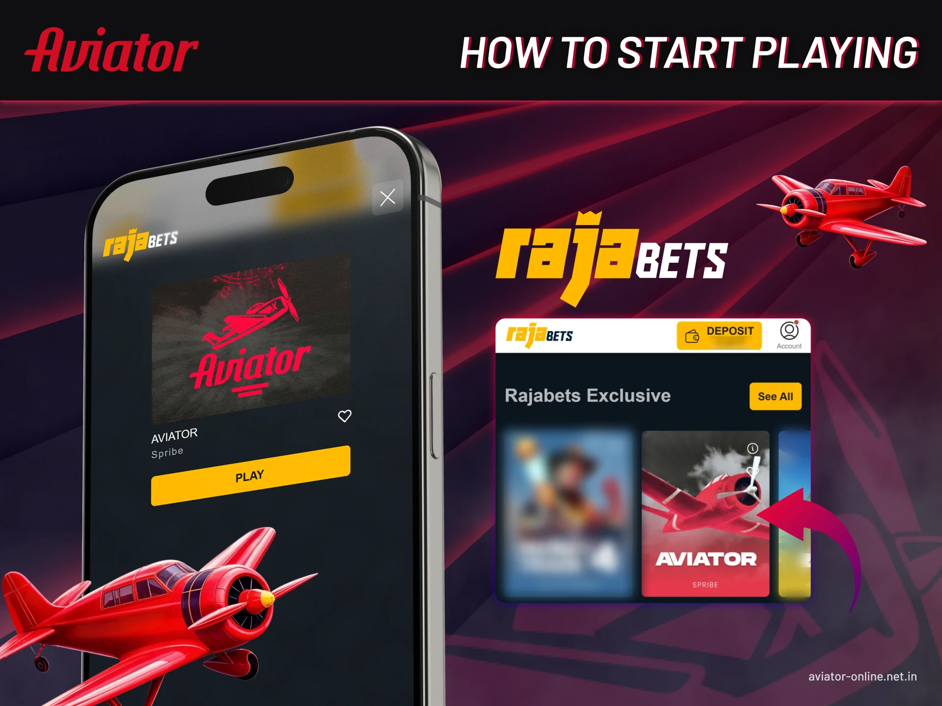 Easy steps to start playing Aviator.