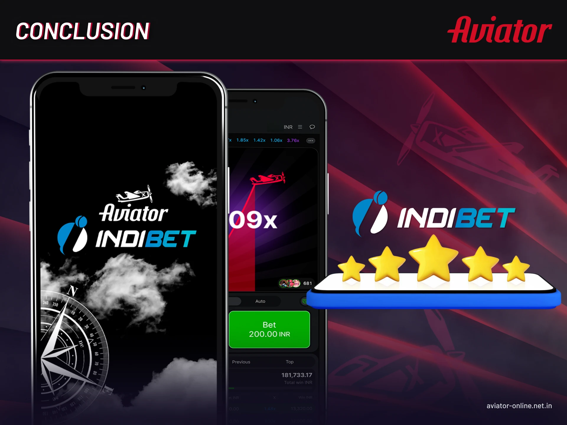 Conclusion and review of Indibet Aviator app highlighting pros, cons, and overall value.