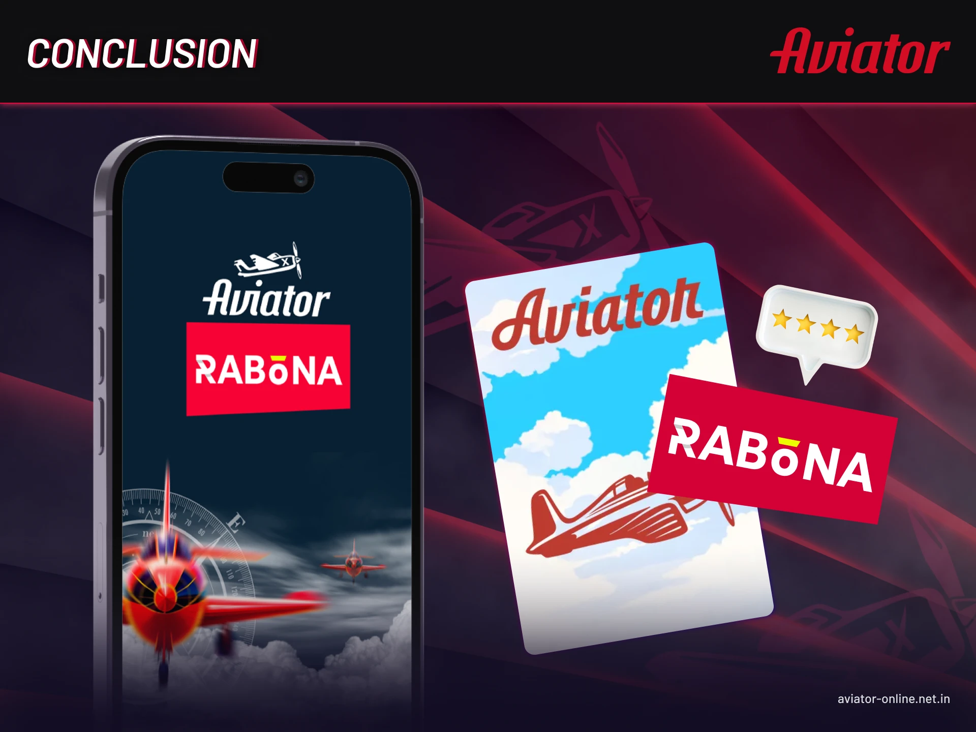 A brief description of the Aviator game in Rabona Casino for Android and iOS players.