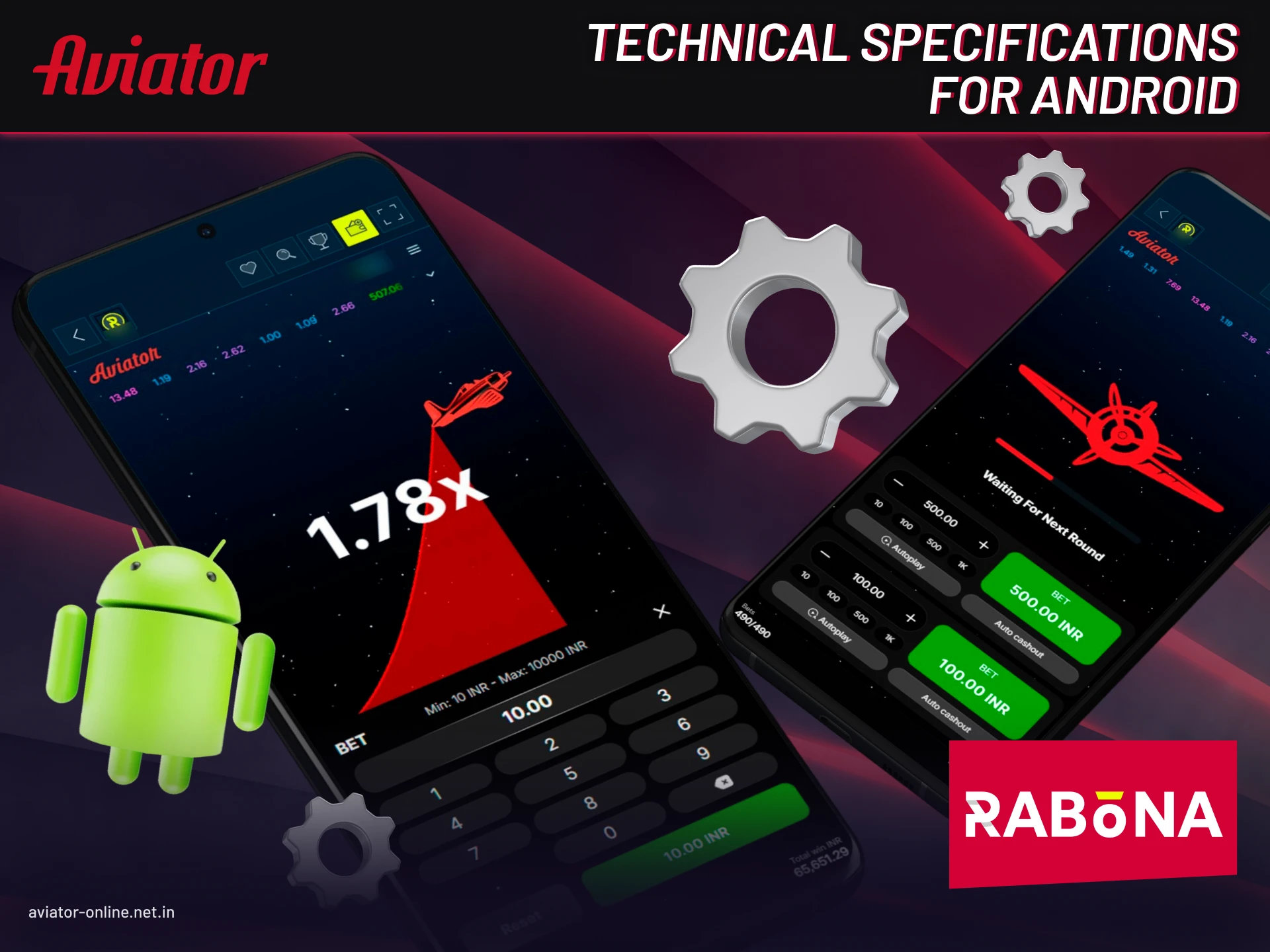 Technical requirements for your Android to install the Razon Casino APK file.