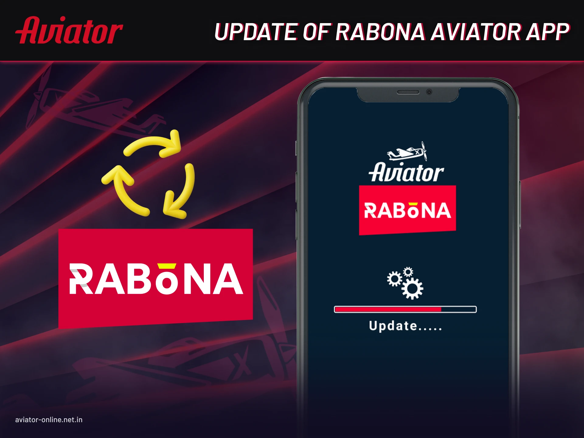 Installing latest version of Rabona Aviator mobile app.